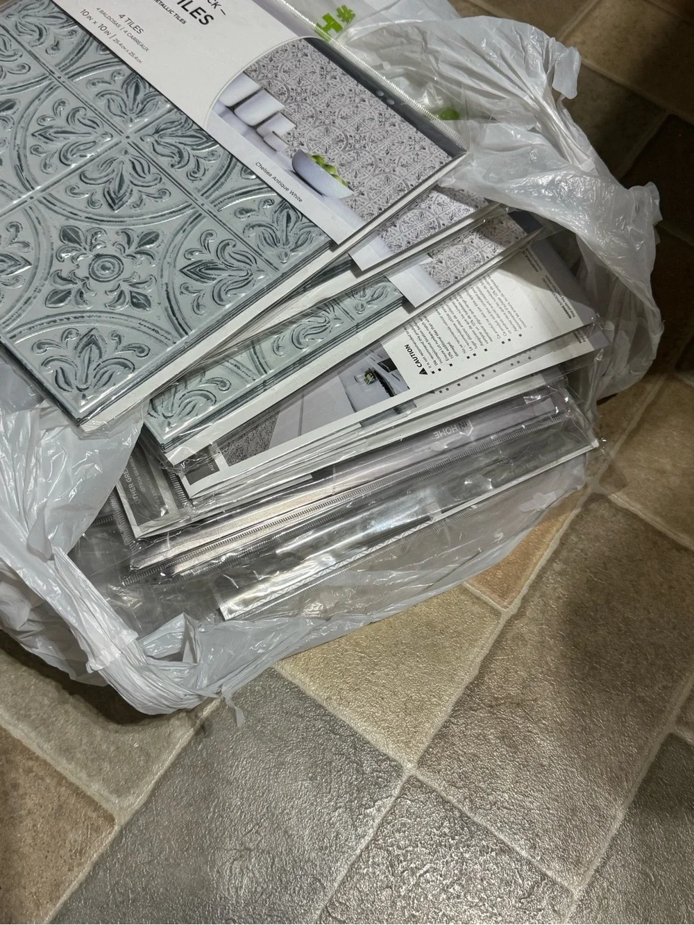 Decorative Peel and Stick Wall Tile